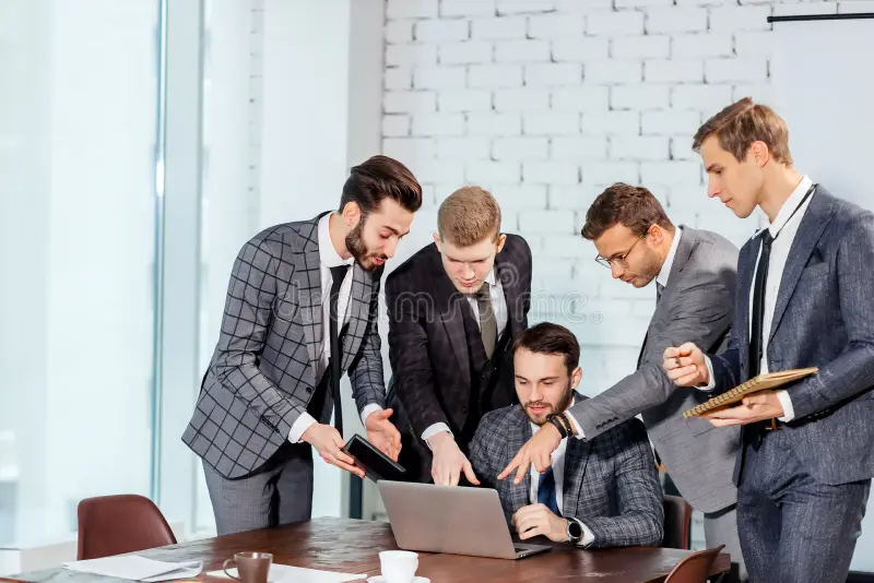 men meeting